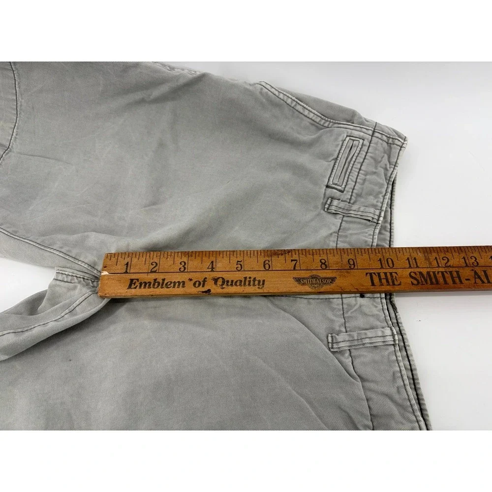 American Eagle Shorts, Gray Chino, Classic, Distressed Longer, Men's Size 30
